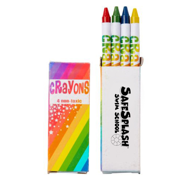 SafeSplash Swim School: 4 Count Crayon Pack