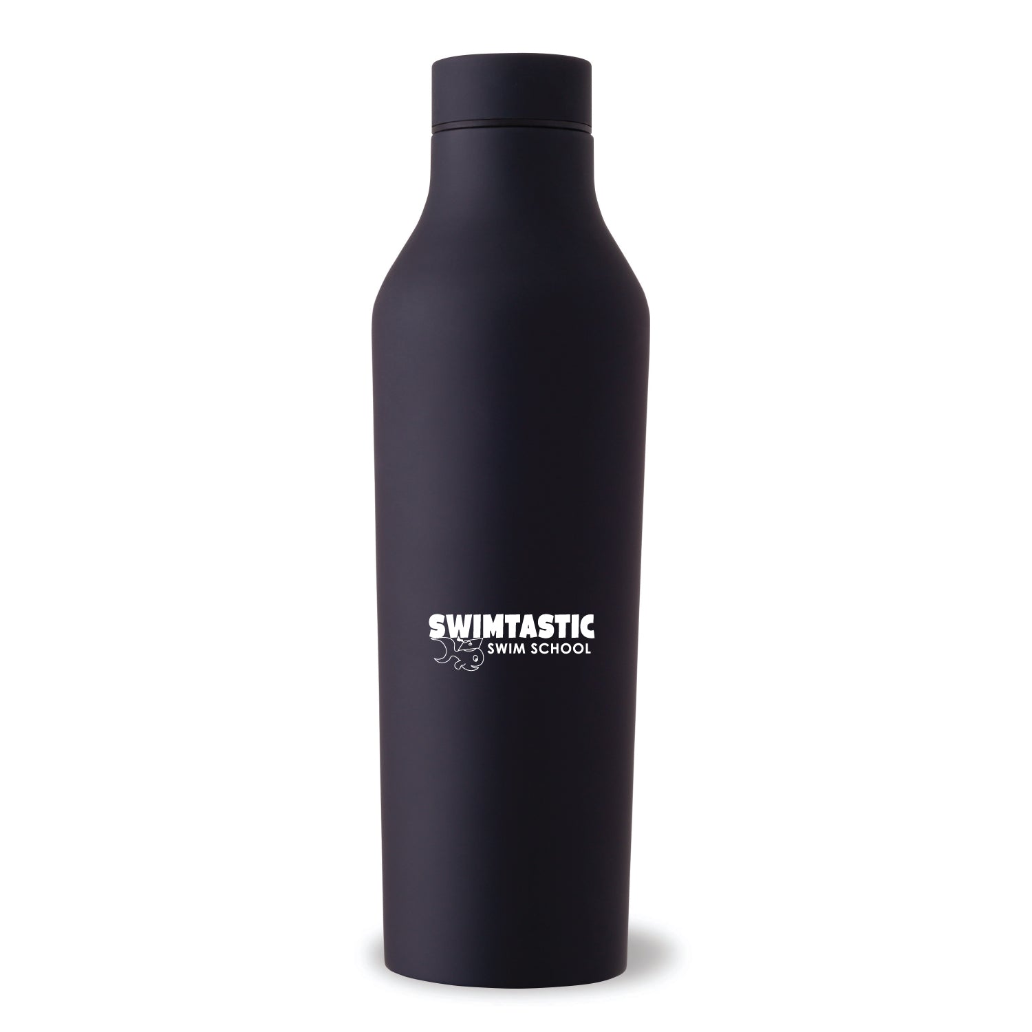 Swimtastic Swim School: 20oz Stainless Steel Rubber Bottle