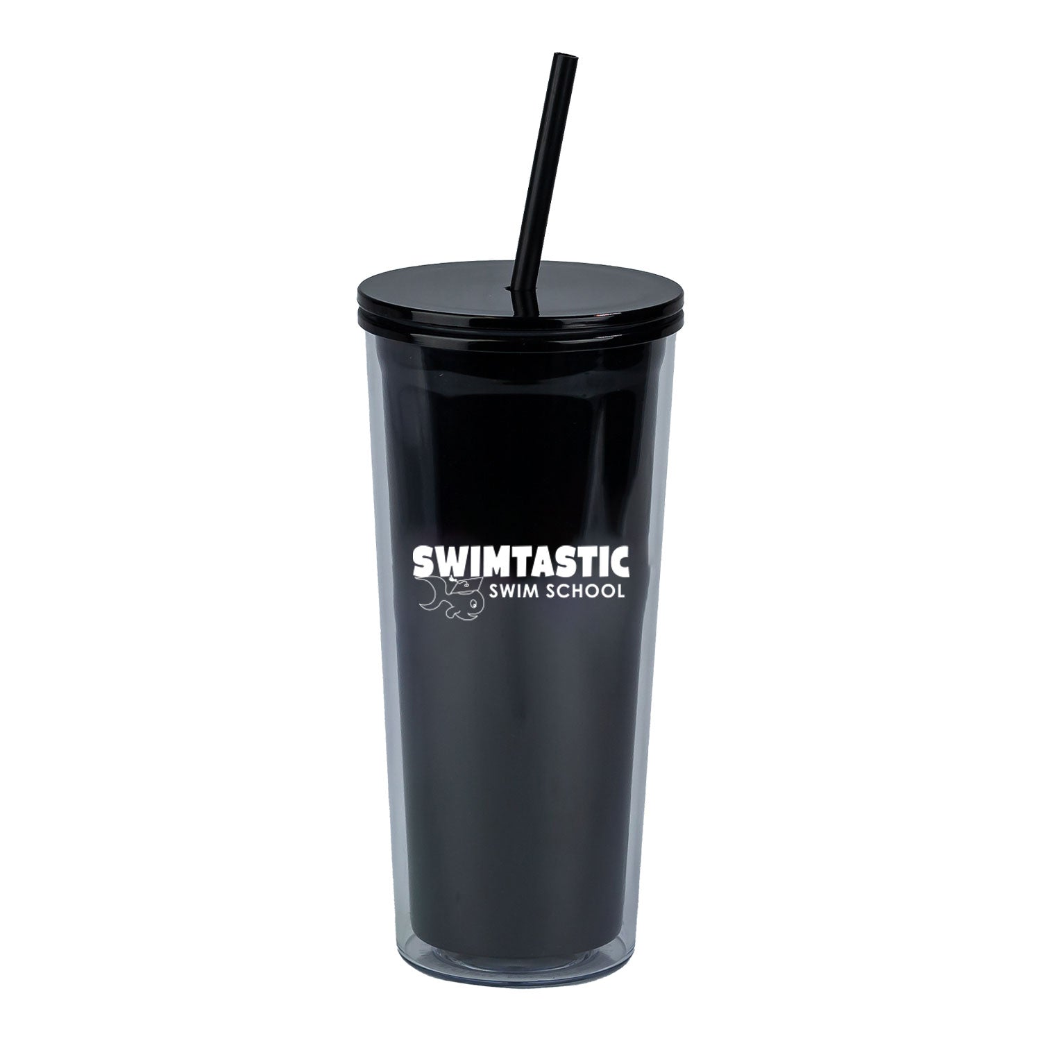 Swimtastic Swim School: 24oz Double Wall Plastic Tumbler