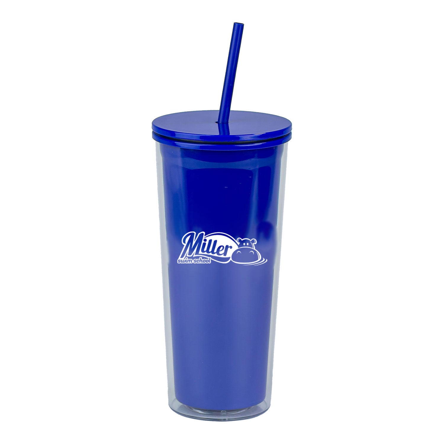 Miller Swim School: 24oz Double Wall Plastic Tumbler