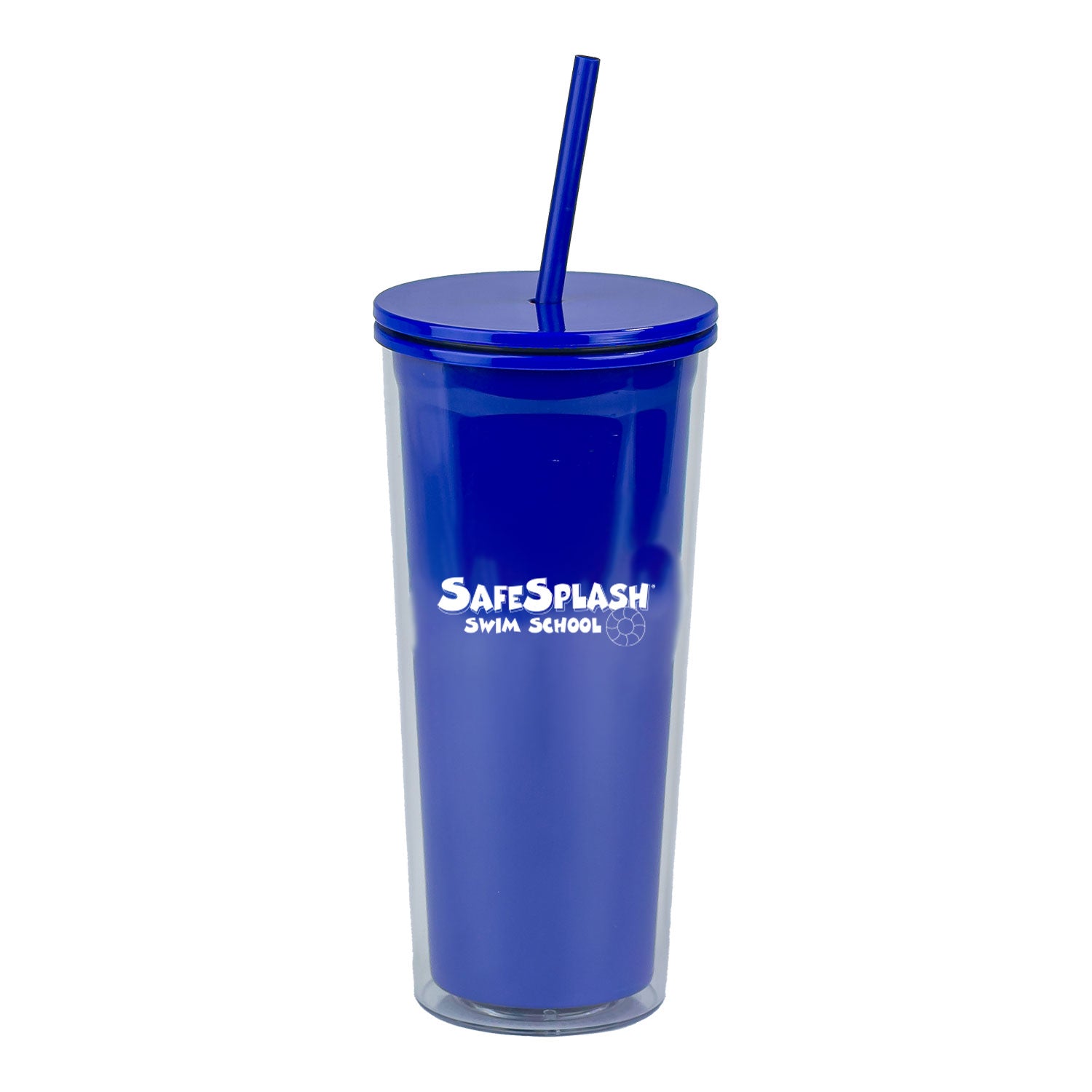 SafeSplash Swim School: 24oz Double Wall Plastic Tumbler