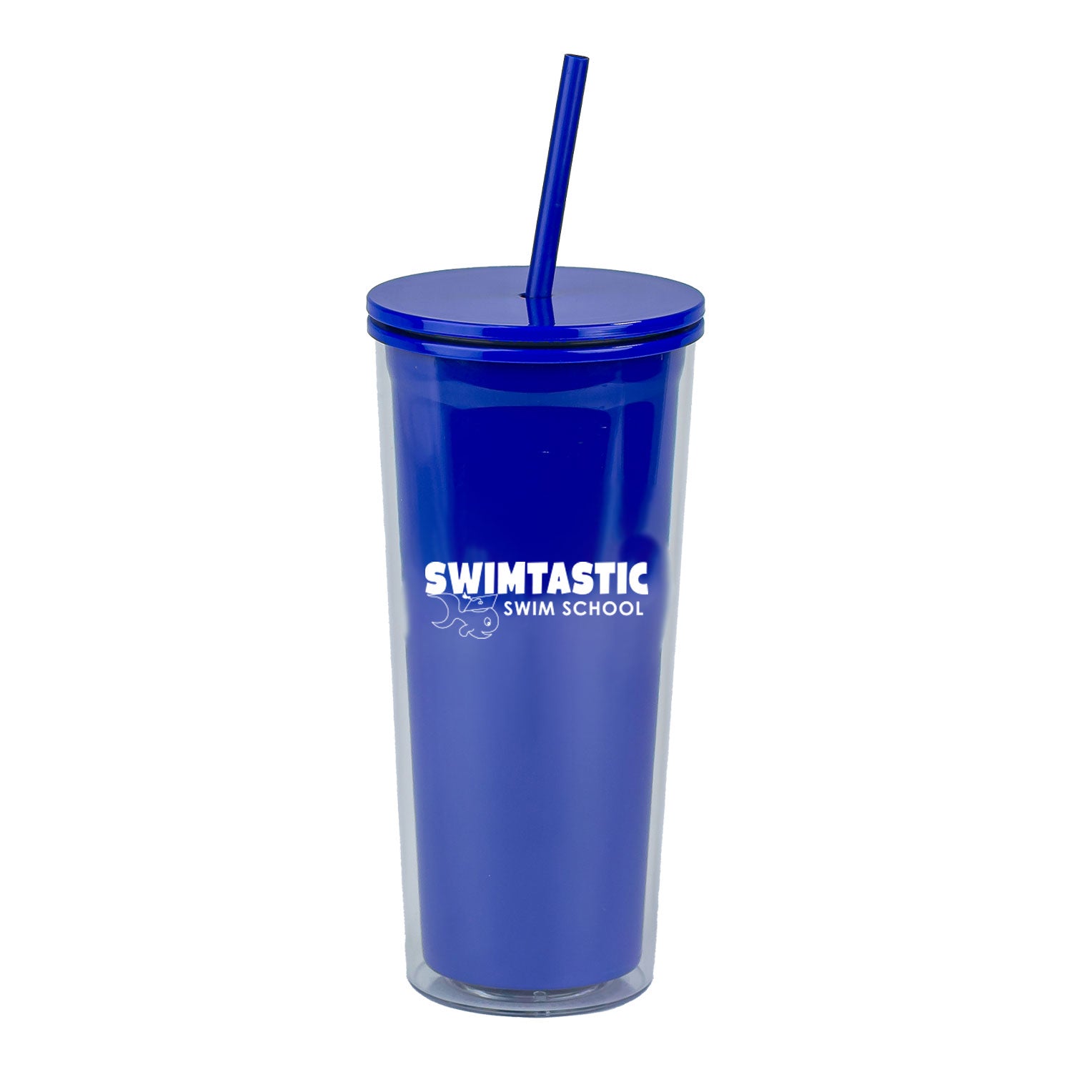 Swimtastic Swim School: 24oz Double Wall Plastic Tumbler