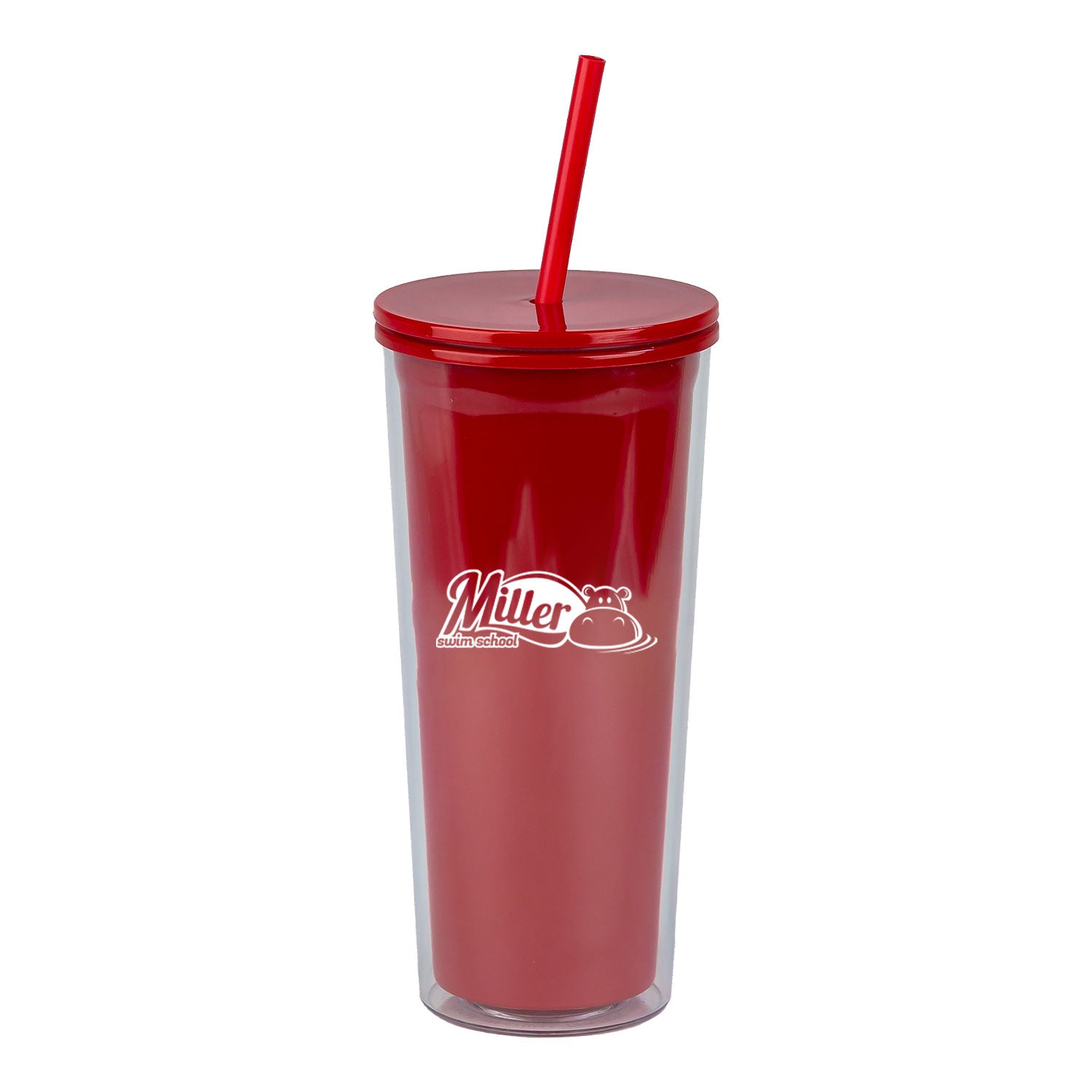 Miller Swim School: 24oz Double Wall Plastic Tumbler