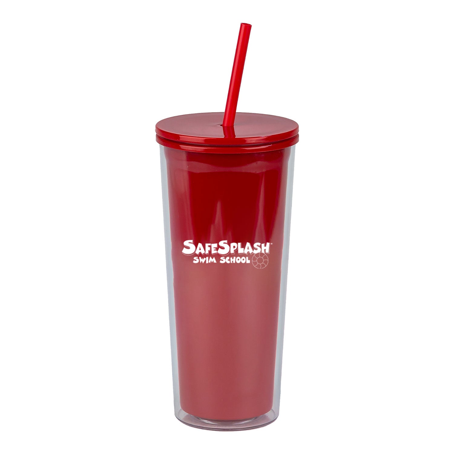 SafeSplash Swim School: 24oz Double Wall Plastic Tumbler
