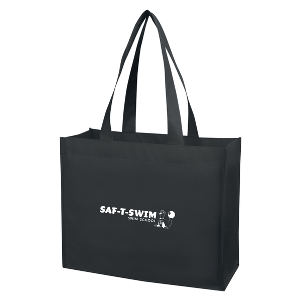 Saf-T-Swim: Laminated Non-Woven Shopper Tote Bag
