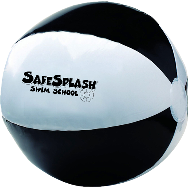 SafeSplash Swim School: 6" Two-Tone Beach Ball