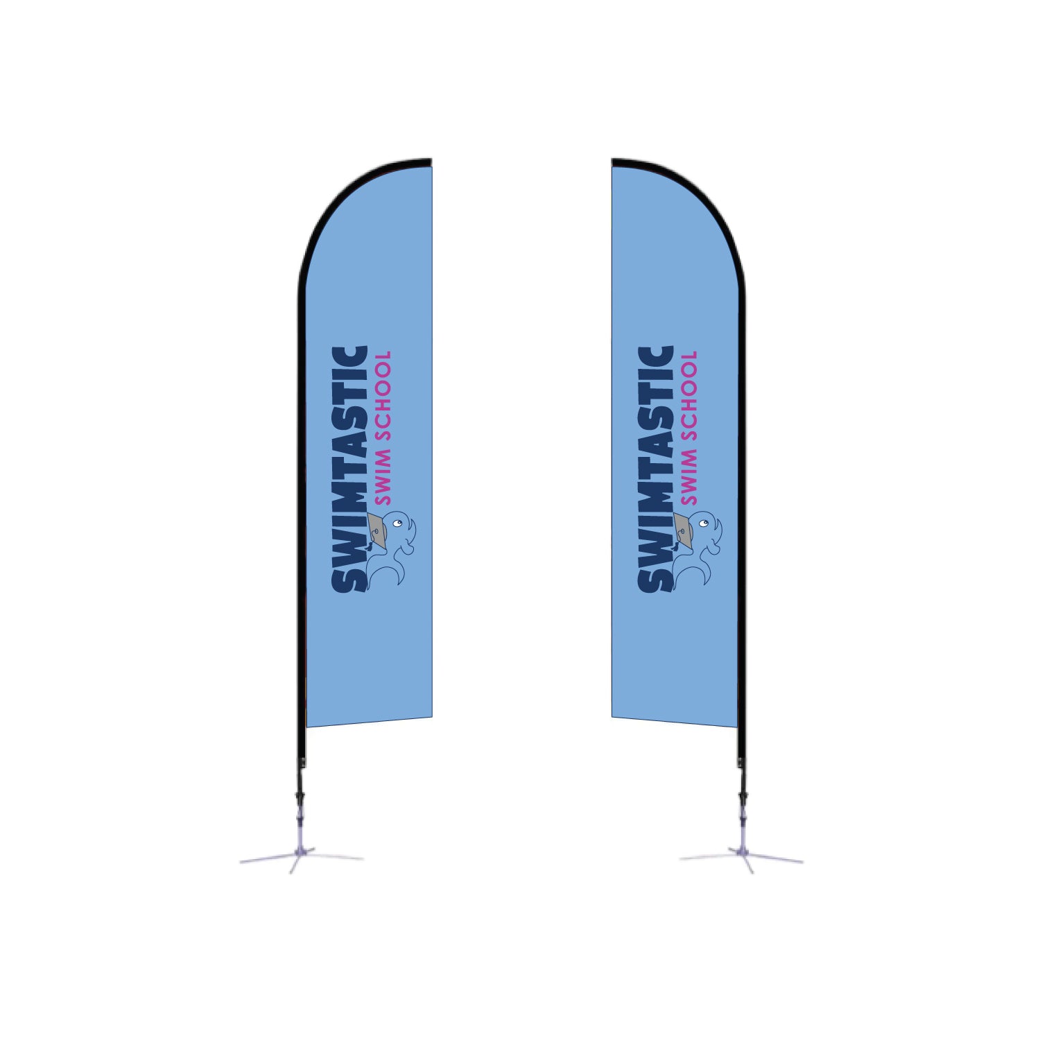 Swimtastic Swim School: 14ft. Feather Flag