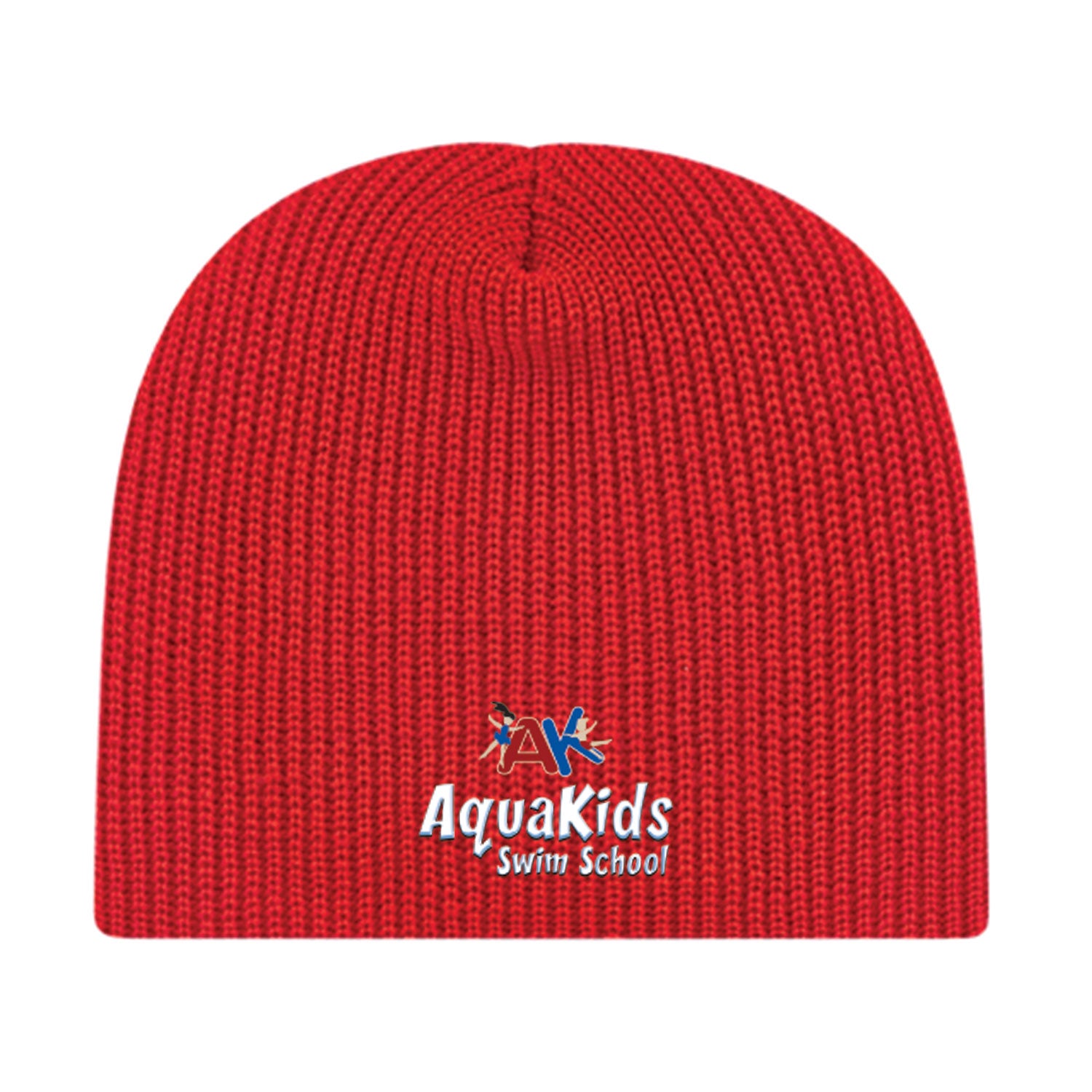 AquaKids Swim School: Economy Ribbed Knit Beanie