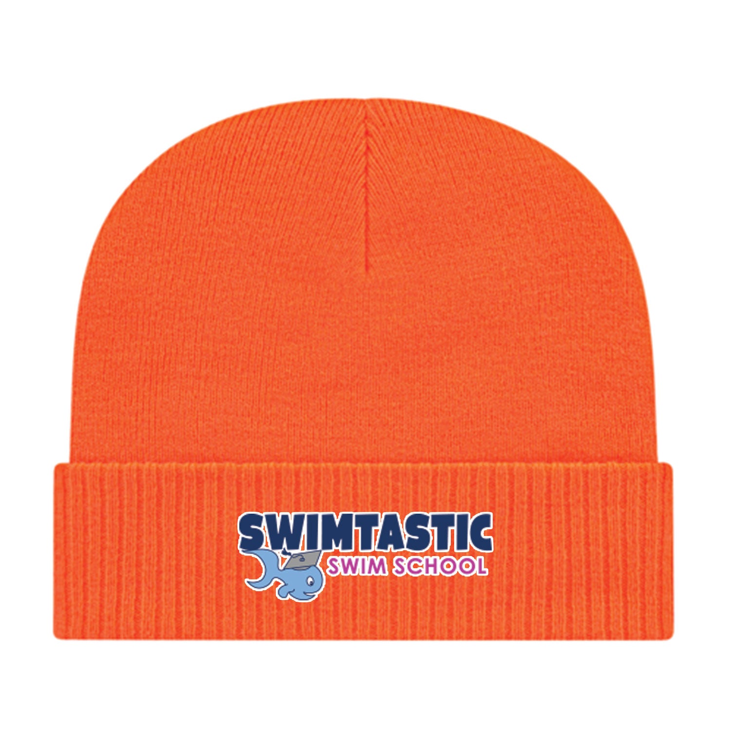 Swimtatstic Swim School: Knit Cap with Ribbed Cuff