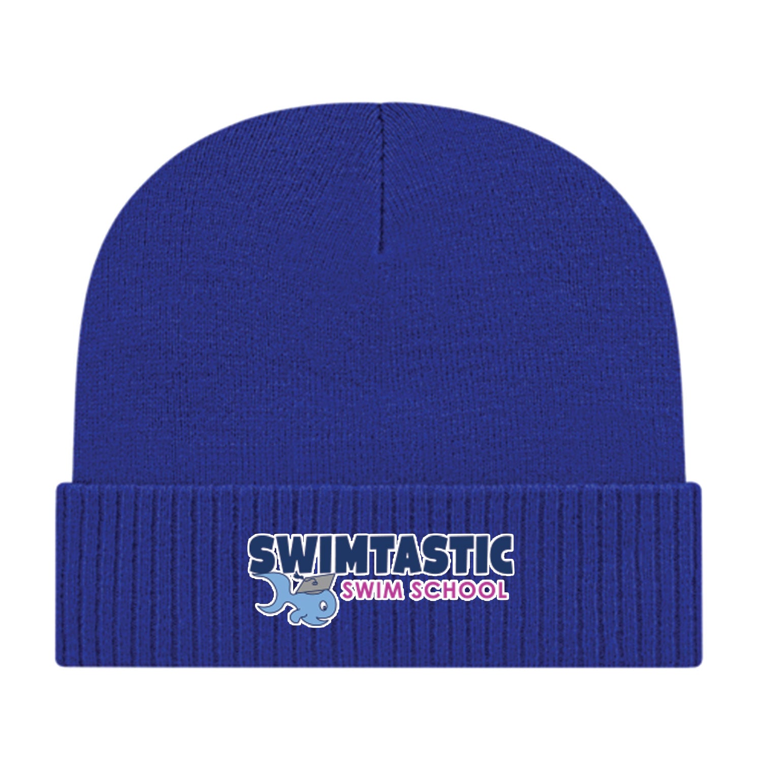 Swimtatstic Swim School: Knit Cap with Ribbed Cuff