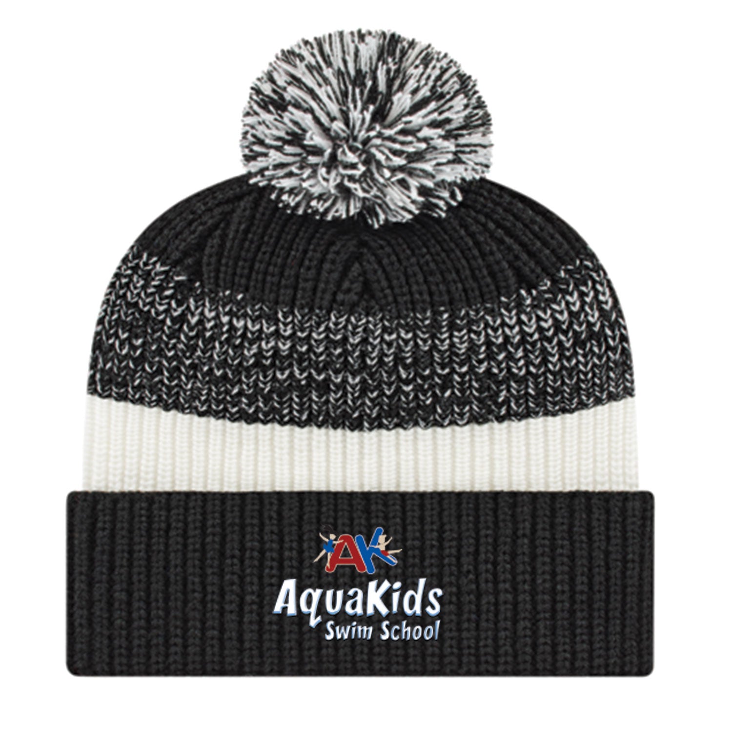AquaKids Swim School: Thick Ribbed Knit Cap with Cuff