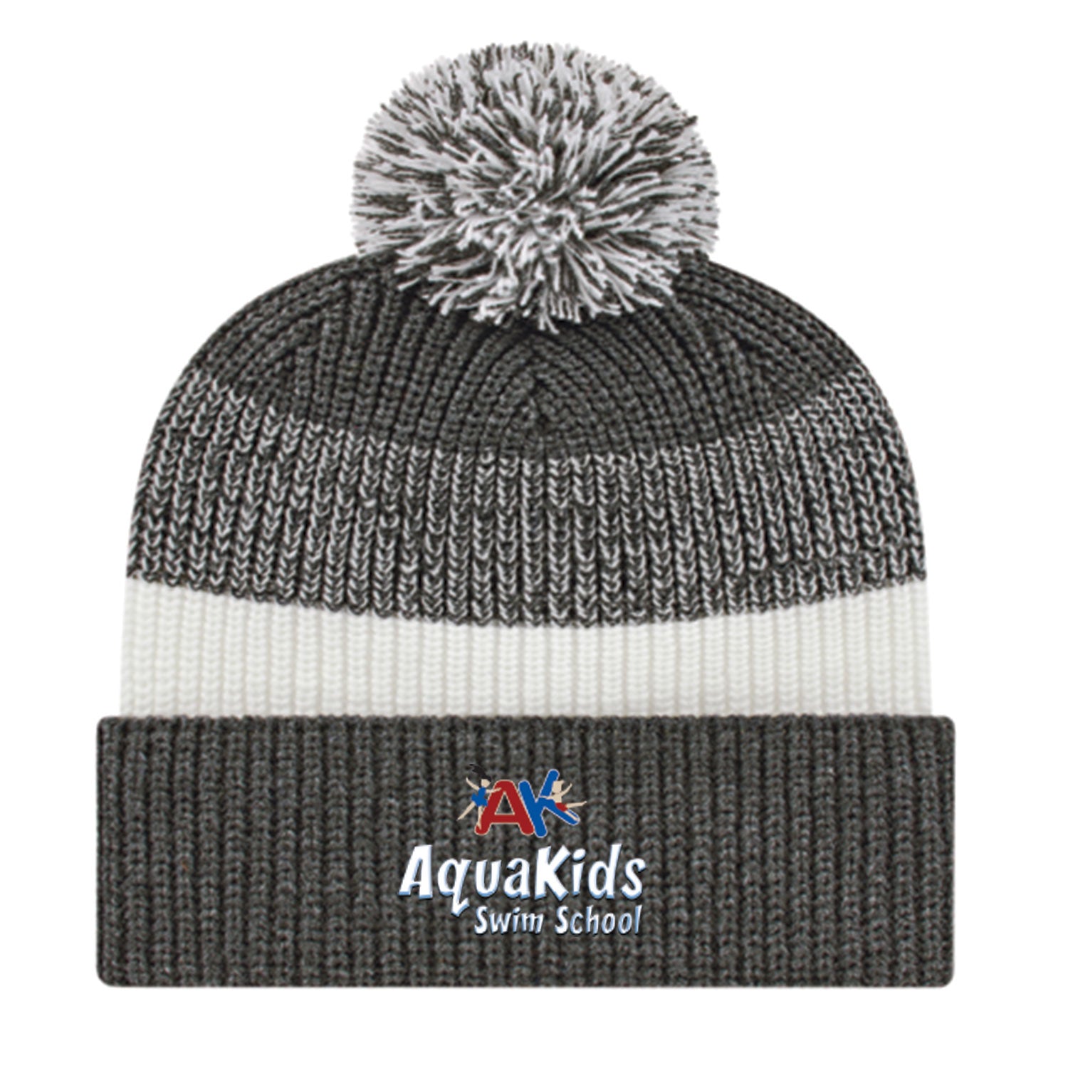 AquaKids Swim School: Thick Ribbed Knit Cap with Cuff