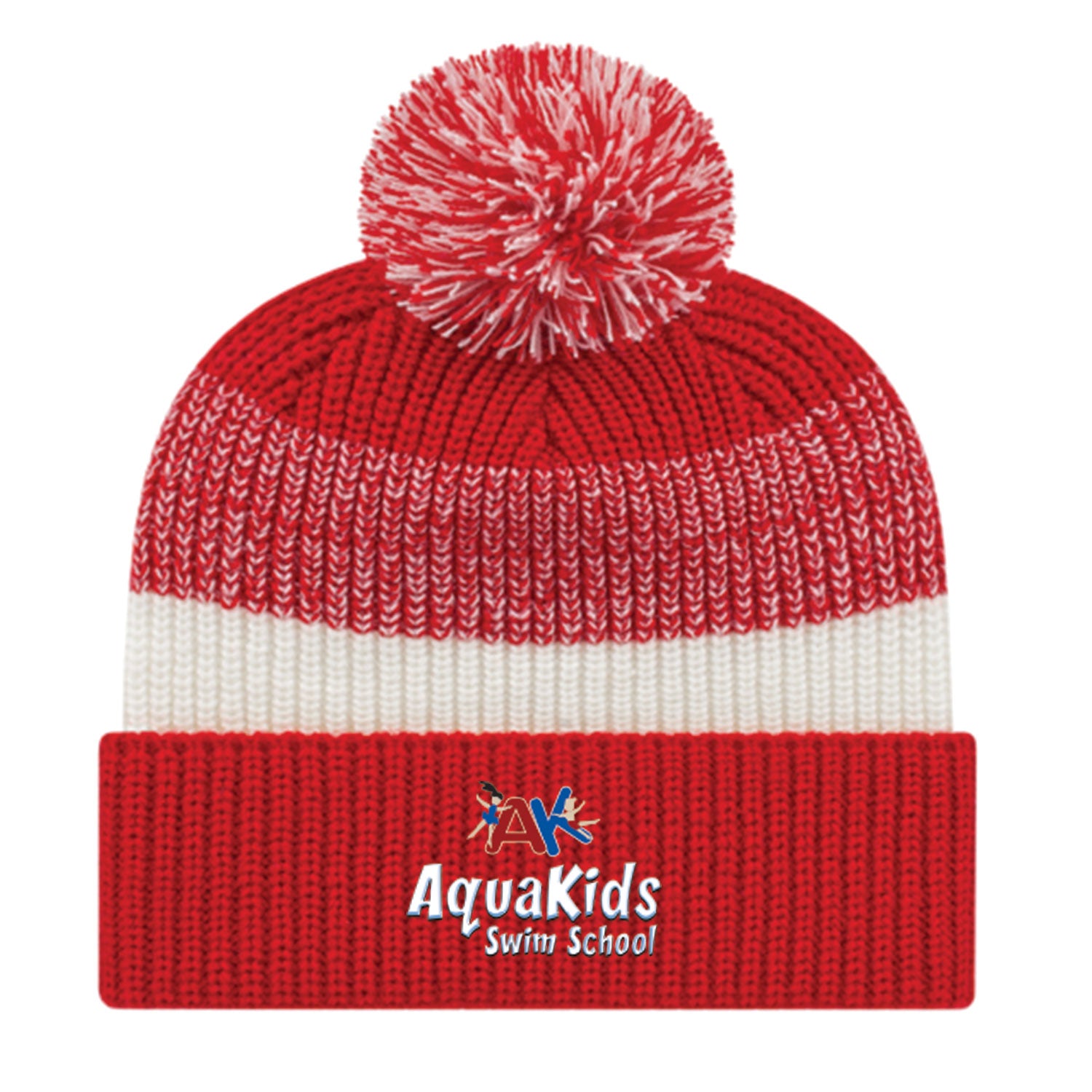 AquaKids Swim School: Thick Ribbed Knit Cap with Cuff