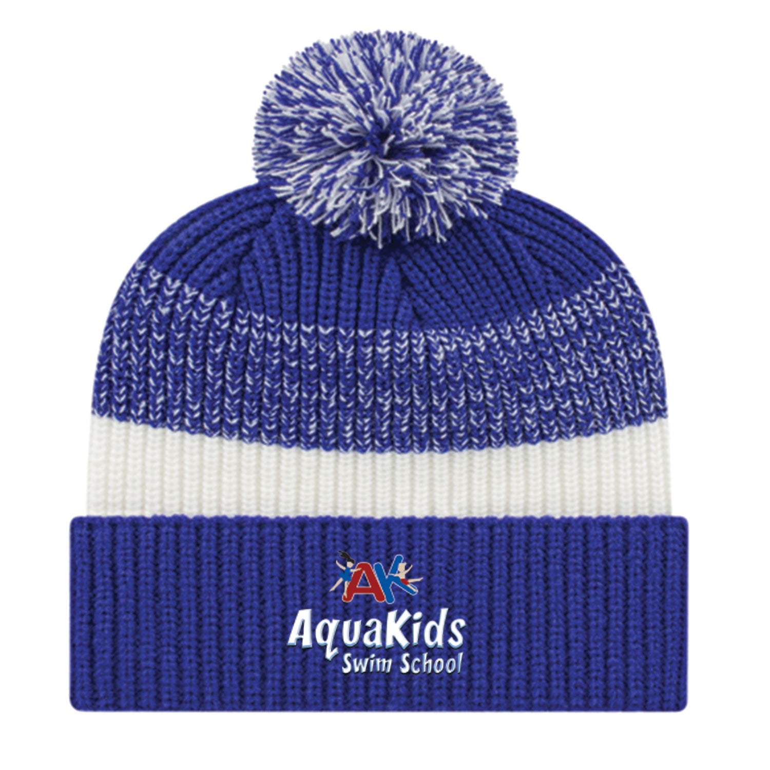 AquaKids Swim School: Thick Ribbed Knit Cap with Cuff
