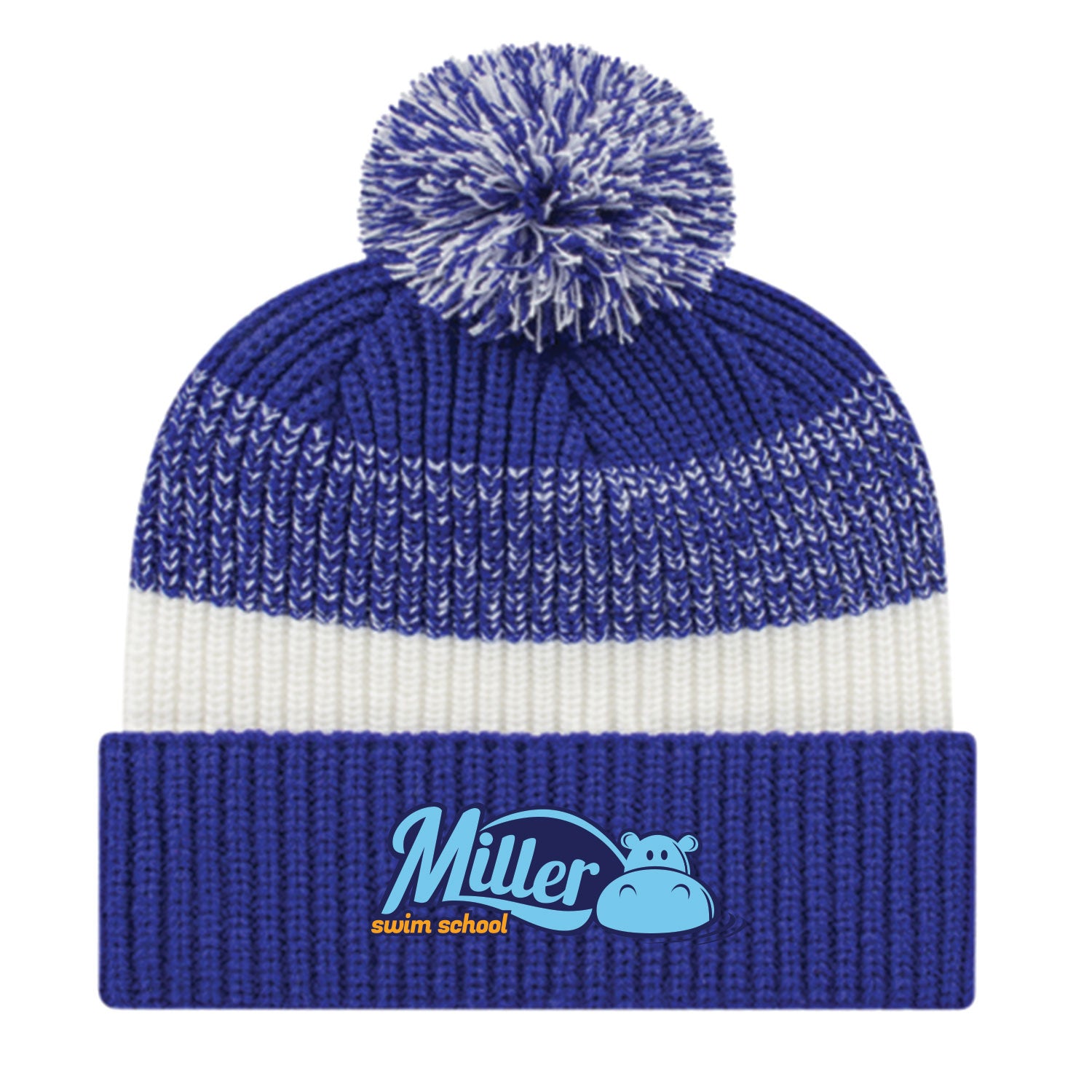 Miller Swim School: Thick Ribbed Knit Cap with Cuff