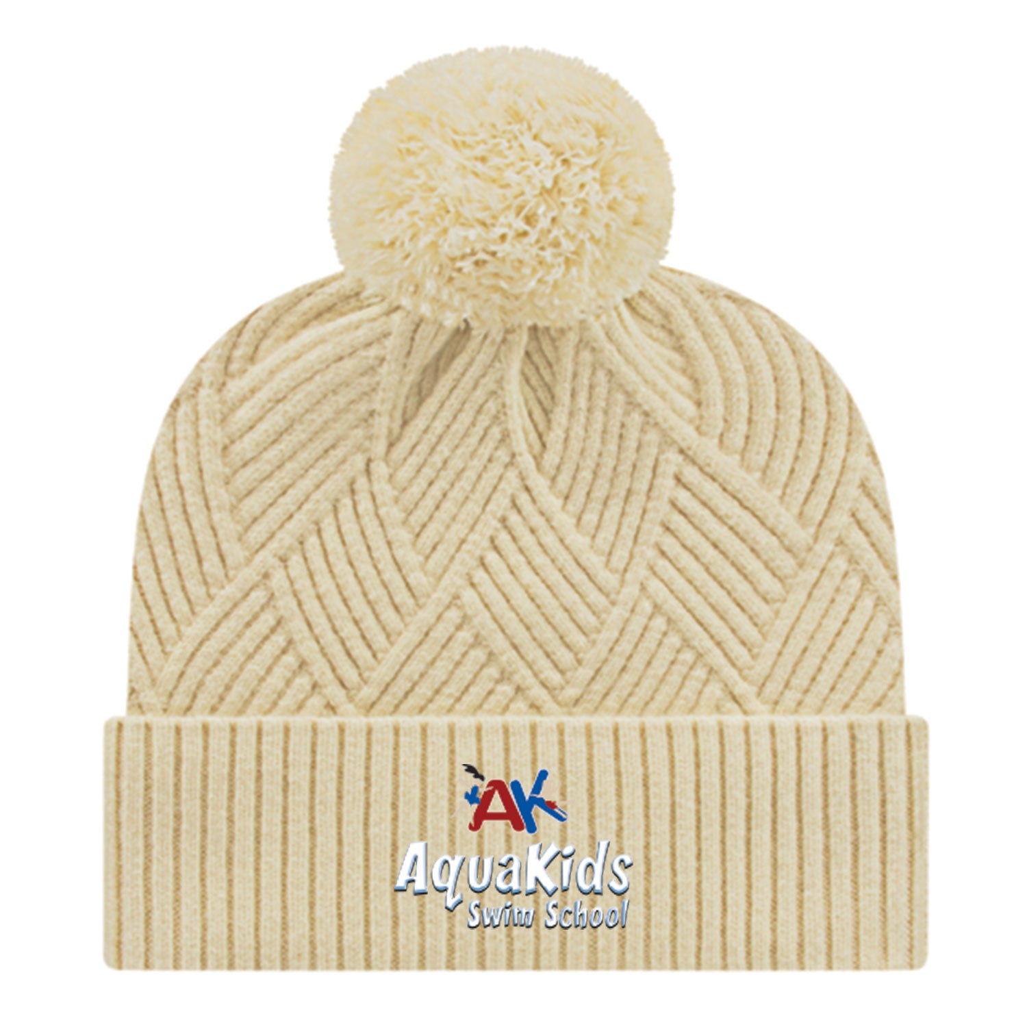 AquaKids Swim School: Premium Weave Cap with Cuff
