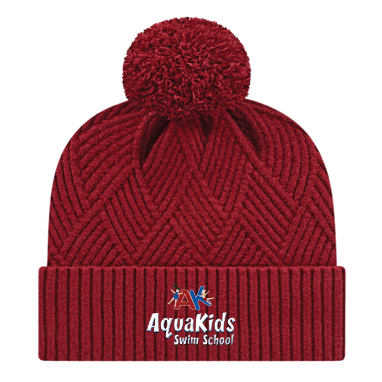 AquaKids Swim School: Premium Weave Cap with Cuff