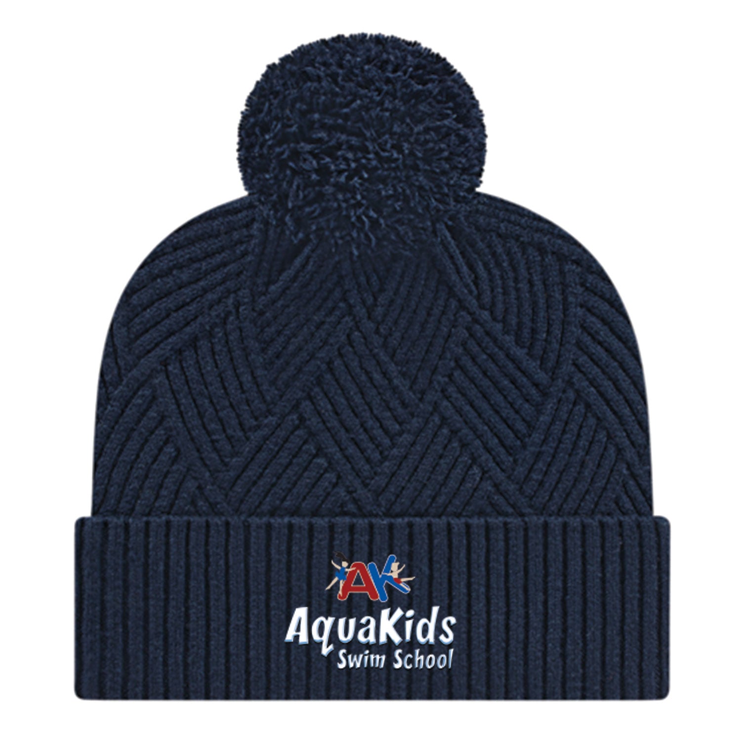 AquaKids Swim School: Premium Weave Cap with Cuff
