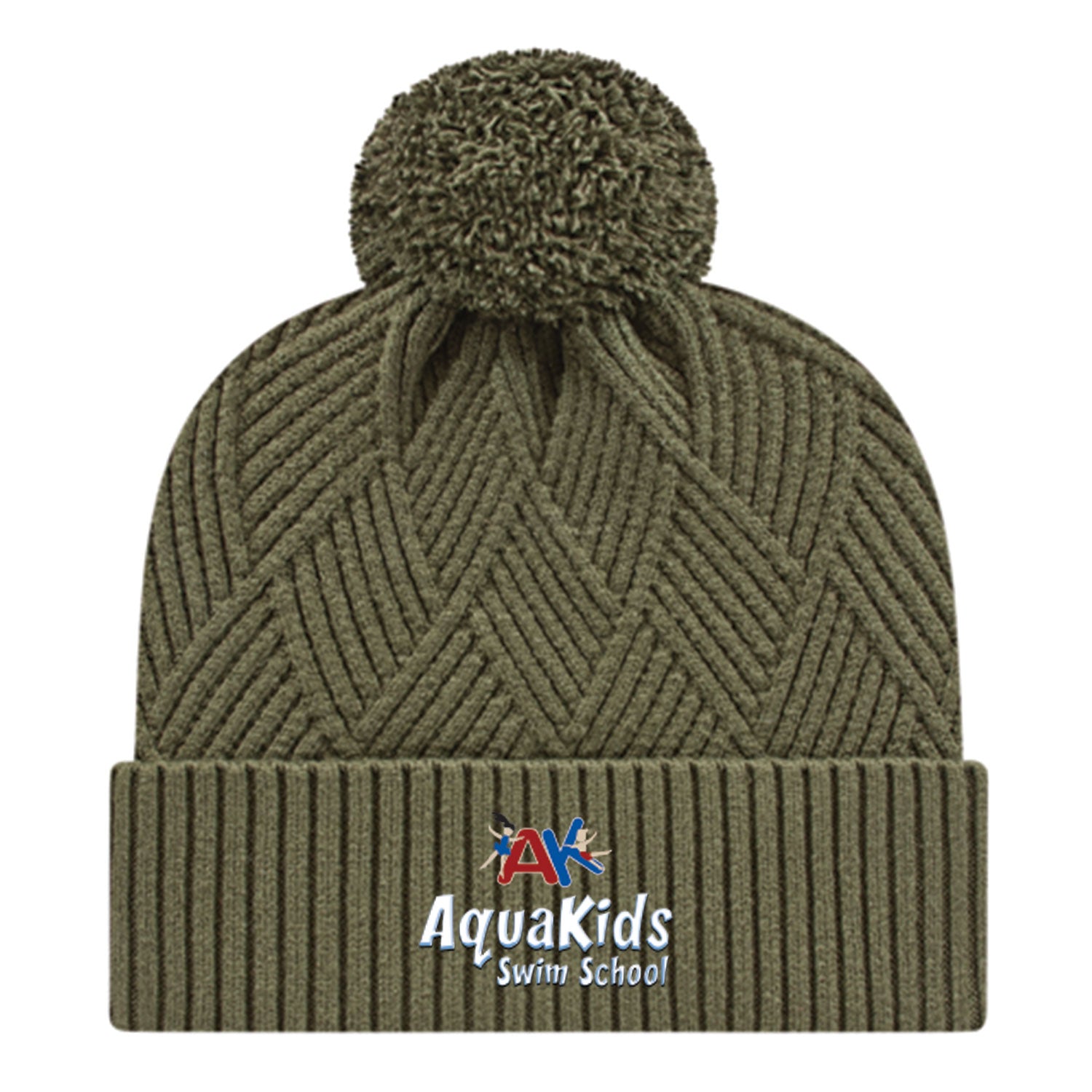 AquaKids Swim School: Premium Weave Cap with Cuff