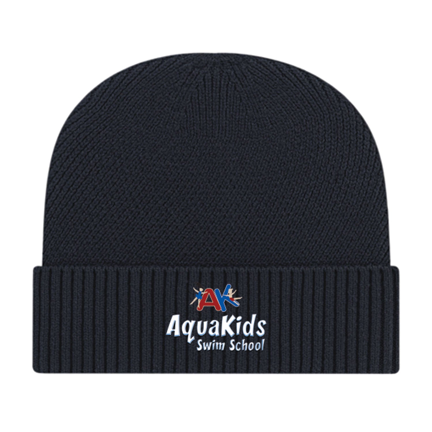 AquaKids Swim School: Premium Recycled Knit Cap with Cuff