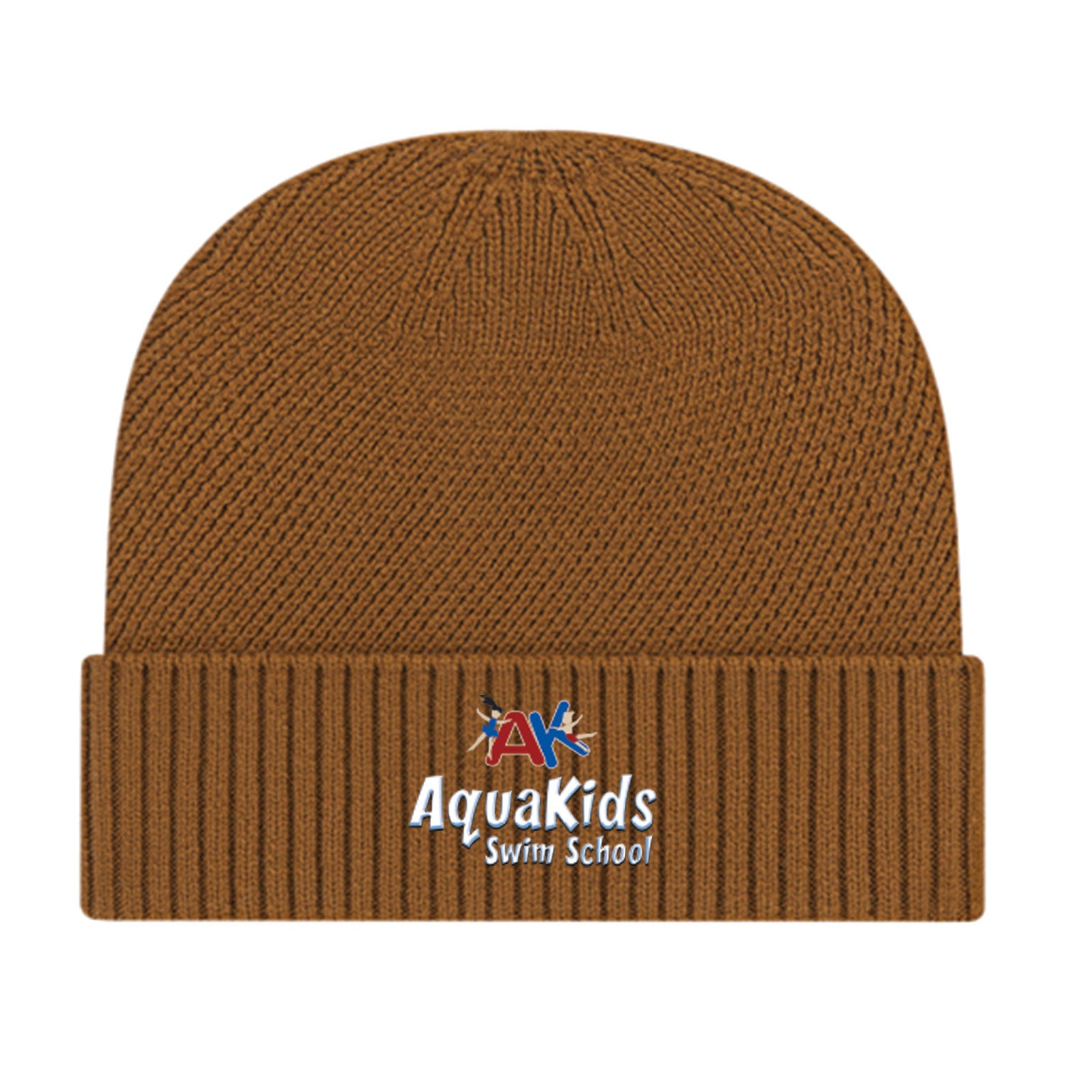 AquaKids Swim School: Premium Recycled Knit Cap with Cuff