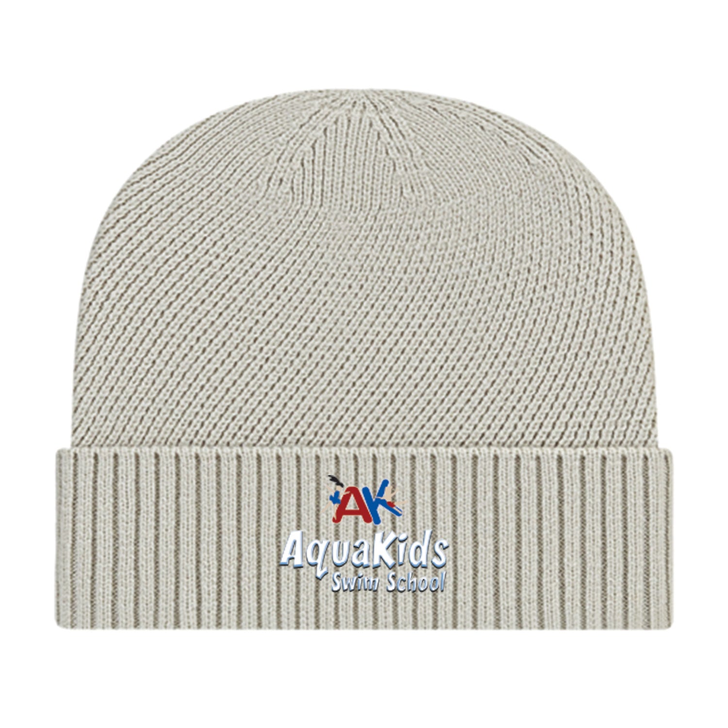 AquaKids Swim School: Premium Recycled Knit Cap with Cuff