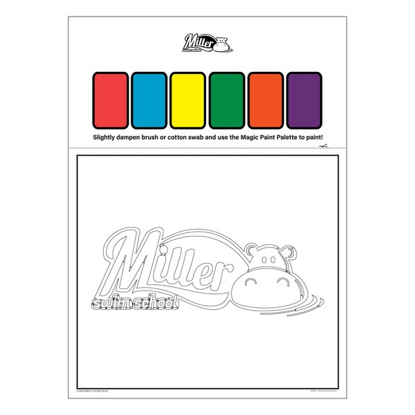 Miller Swim School: Watercolor Paint Sheets