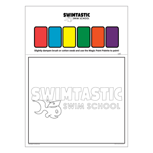 Swimtastic Swim School: Watercolor Paint Sheets