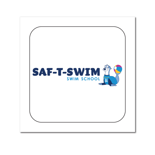Saf-T-Swim: 2" x 2" Rounded Corner Sticker