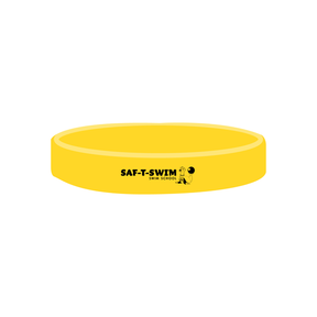 Saf-T-Swim: 1/2" Debossed Color Filled Silicone Wristbands