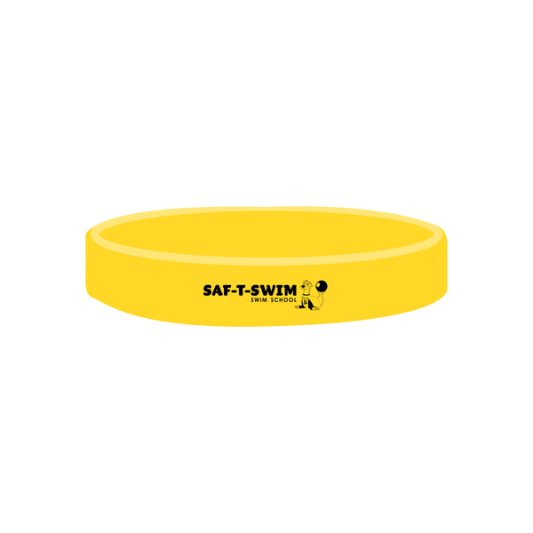 Saf-T-Swim: 1/2" Debossed Color Filled Silicone Wristbands