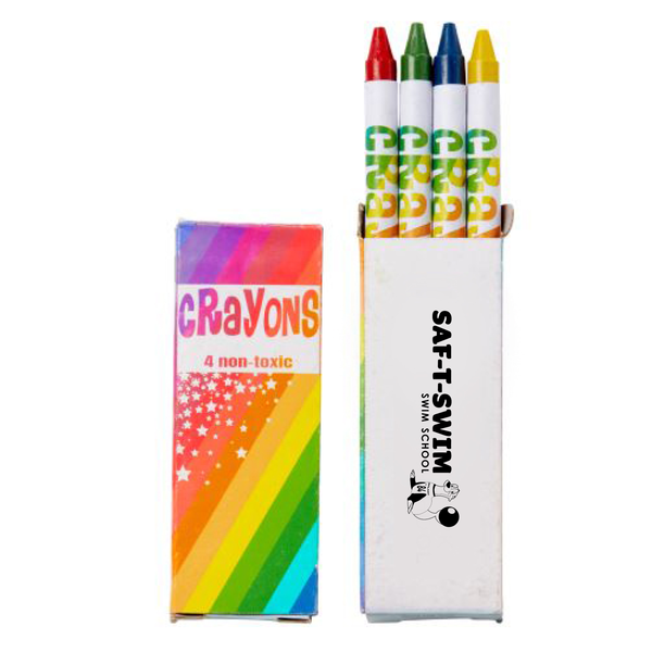 Saf-T-Swim: 4 Count Crayon Pack
