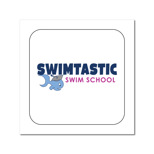 Swimtastic Swim School: 2" x 2" Rounded Corner Sticker