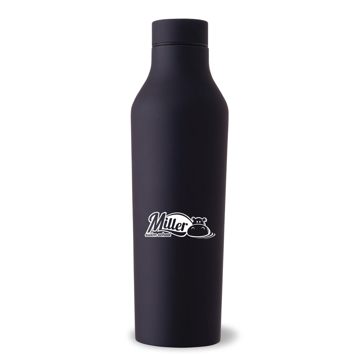 Miller Swim School: 20oz Stainless Steel Rubber Bottle