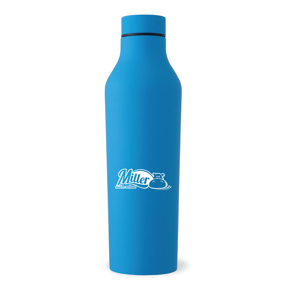 Miller Swim School: 20oz Stainless Steel Rubber Bottle