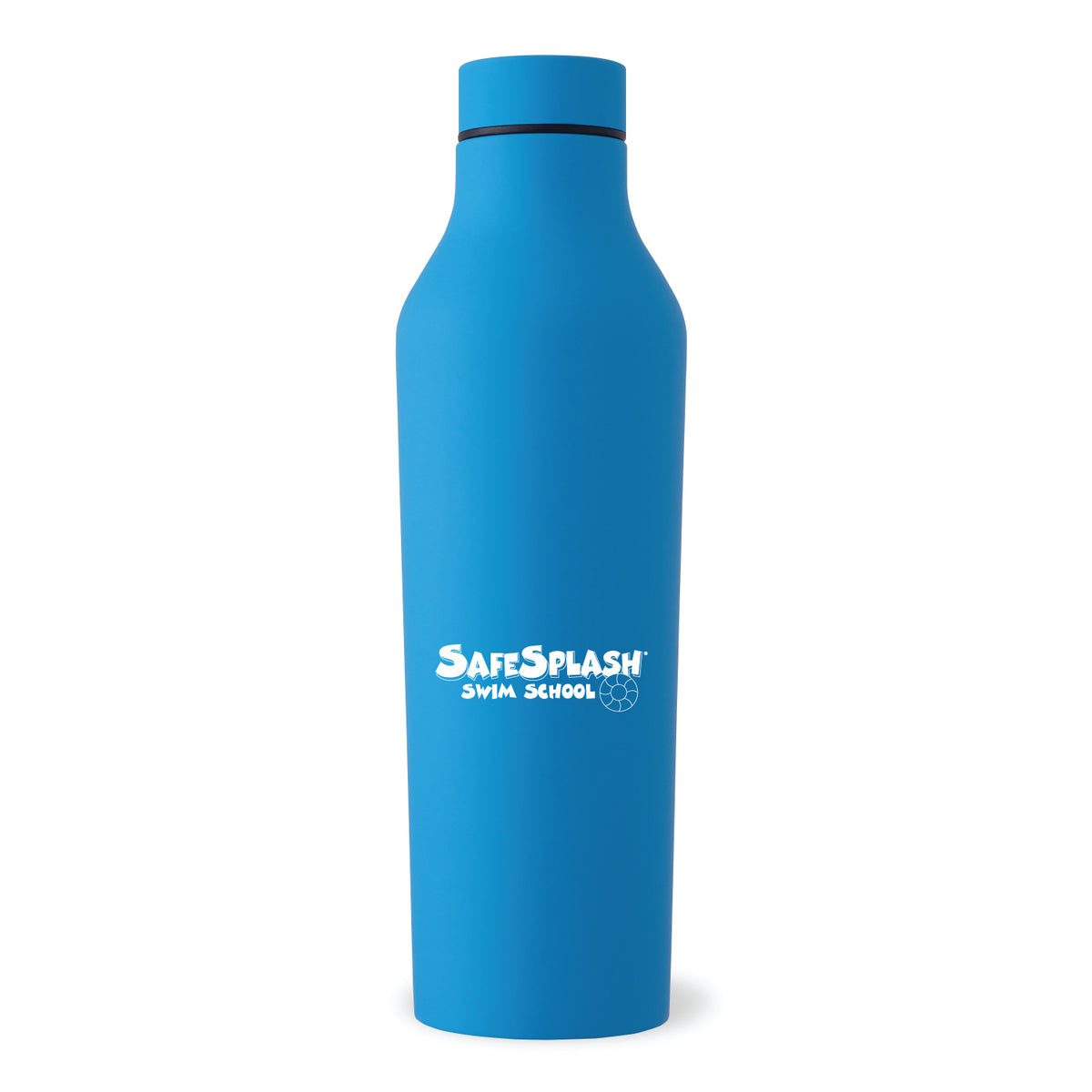 SafeSplash Swim School: 20oz Stainless Steel Rubber Bottle