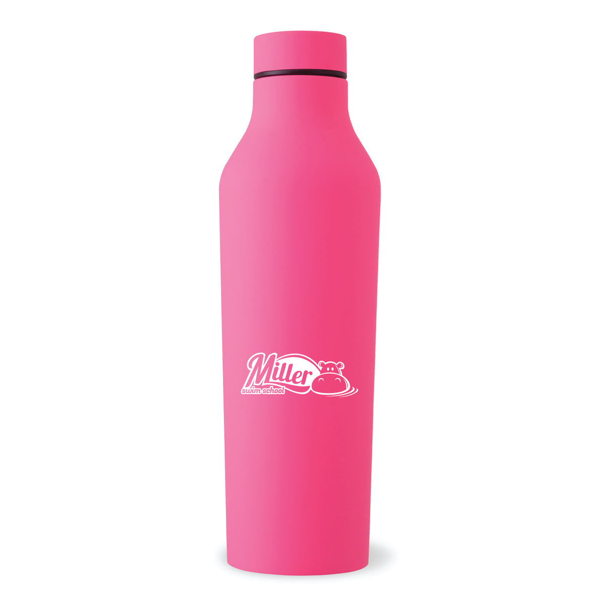 Miller Swim School: 20oz Stainless Steel Rubber Bottle