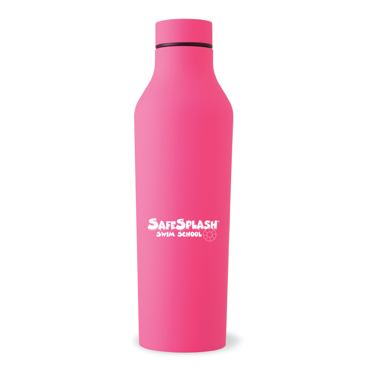 SafeSplash Swim School: 20oz Stainless Steel Rubber Bottle