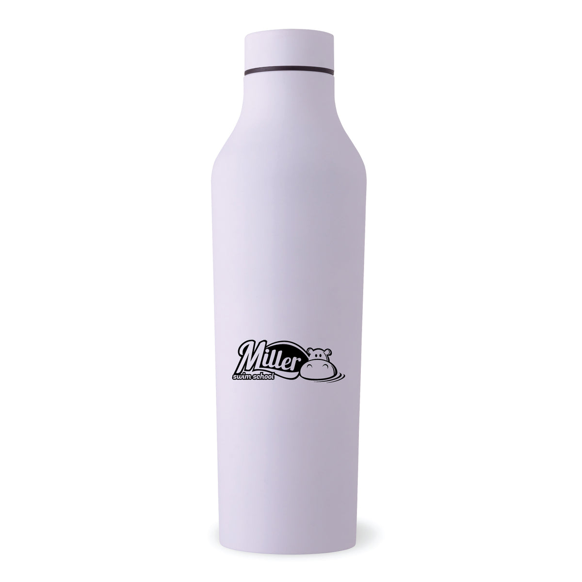 Miller Swim School: 20oz Stainless Steel Rubber Bottle