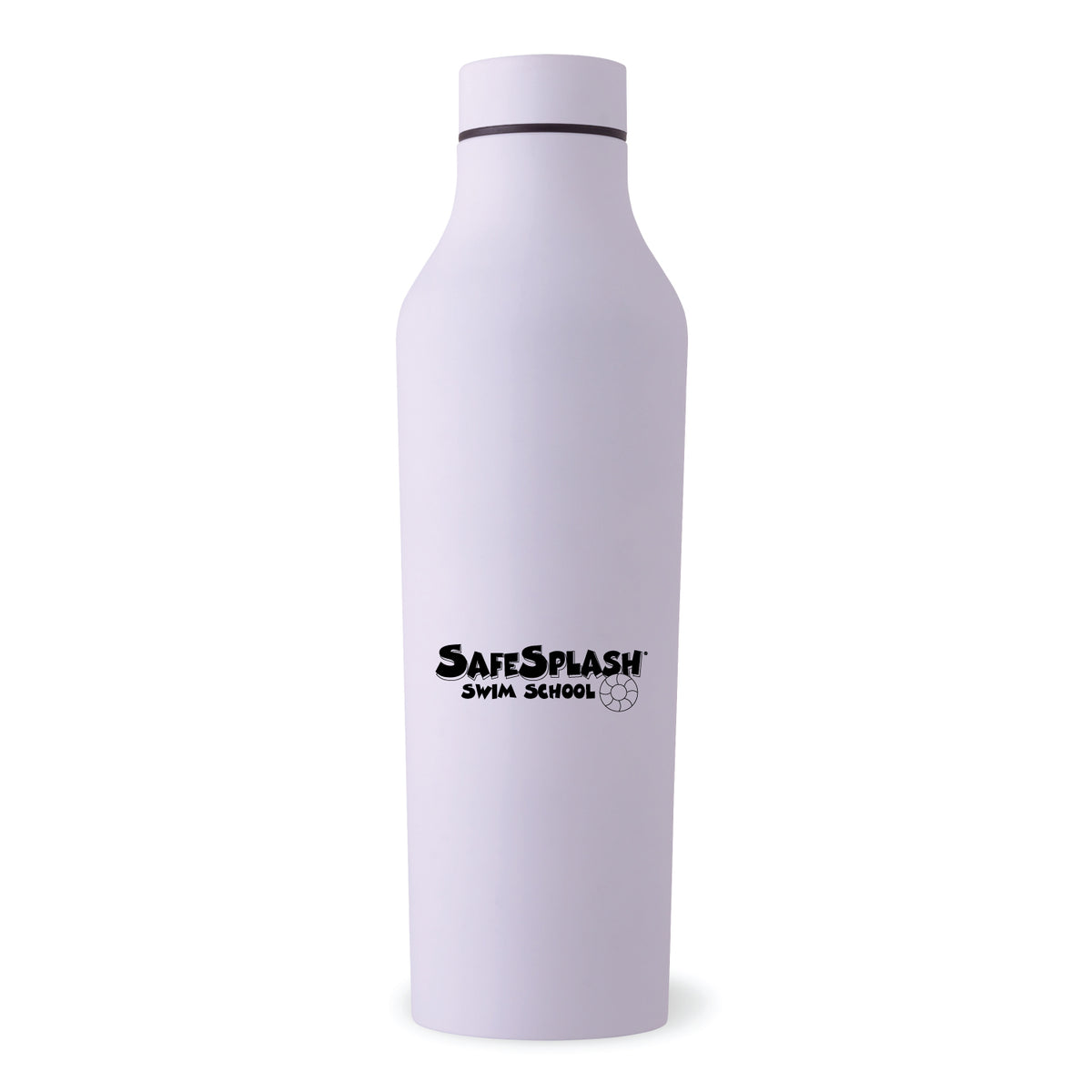 SafeSplash Swim School: 20oz Stainless Steel Rubber Bottle