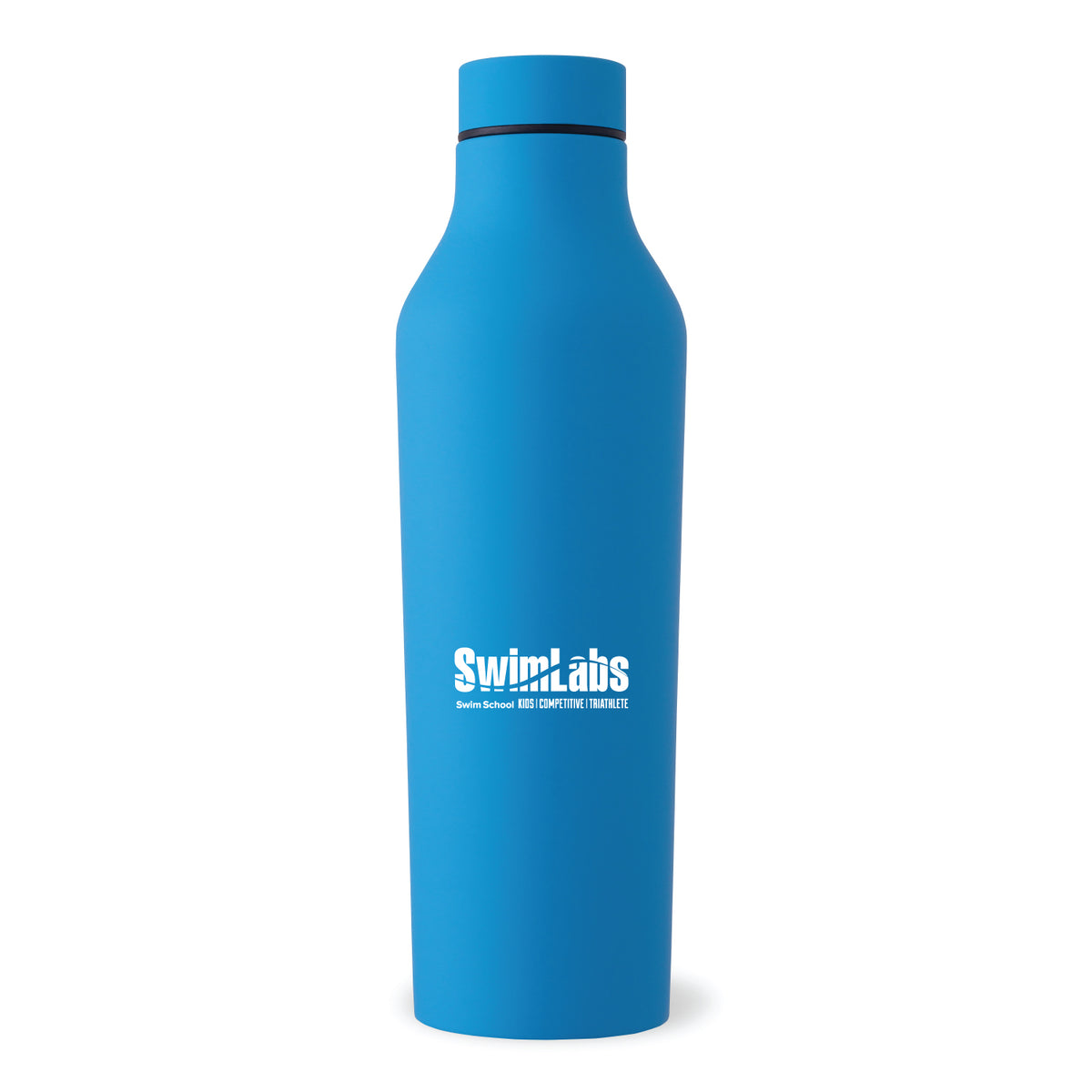 SwimLabs: 20oz Stainless Steel Rubber Bottle