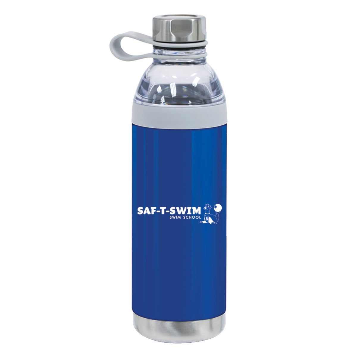 Saf-T-Swim: Dual Opening Stainless Steel Water Bottle