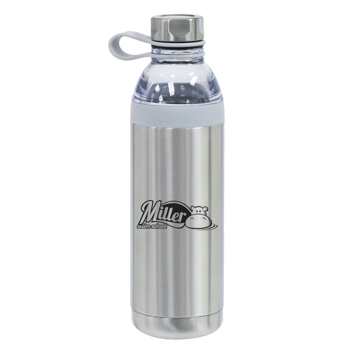 Miller Swim School: Dual Opening Stainless Steel Water Bottle