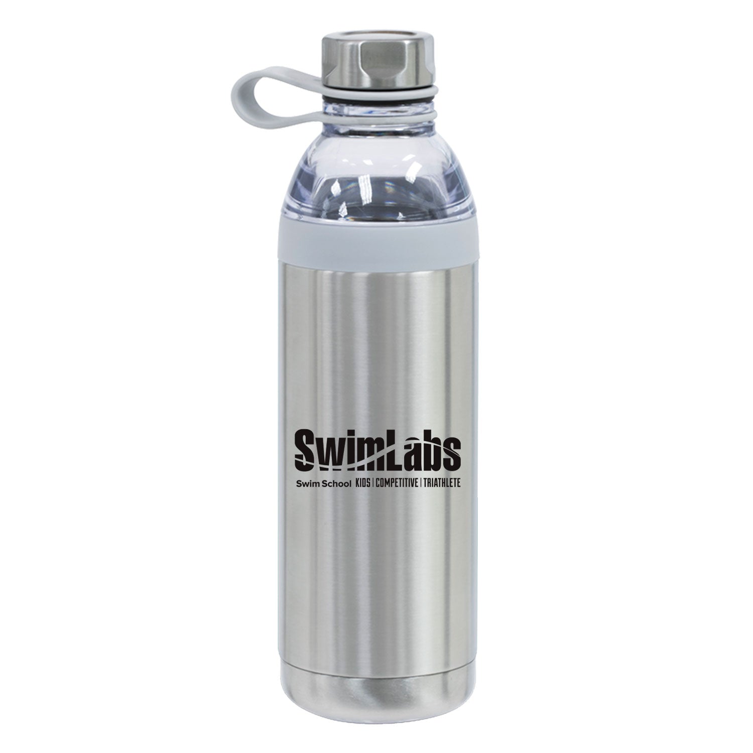 SwimLabs: Dual Opening Stainless Steel Water Bottle