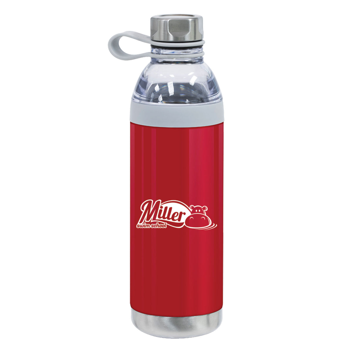 Miller Swim School: Dual Opening Stainless Steel Water Bottle