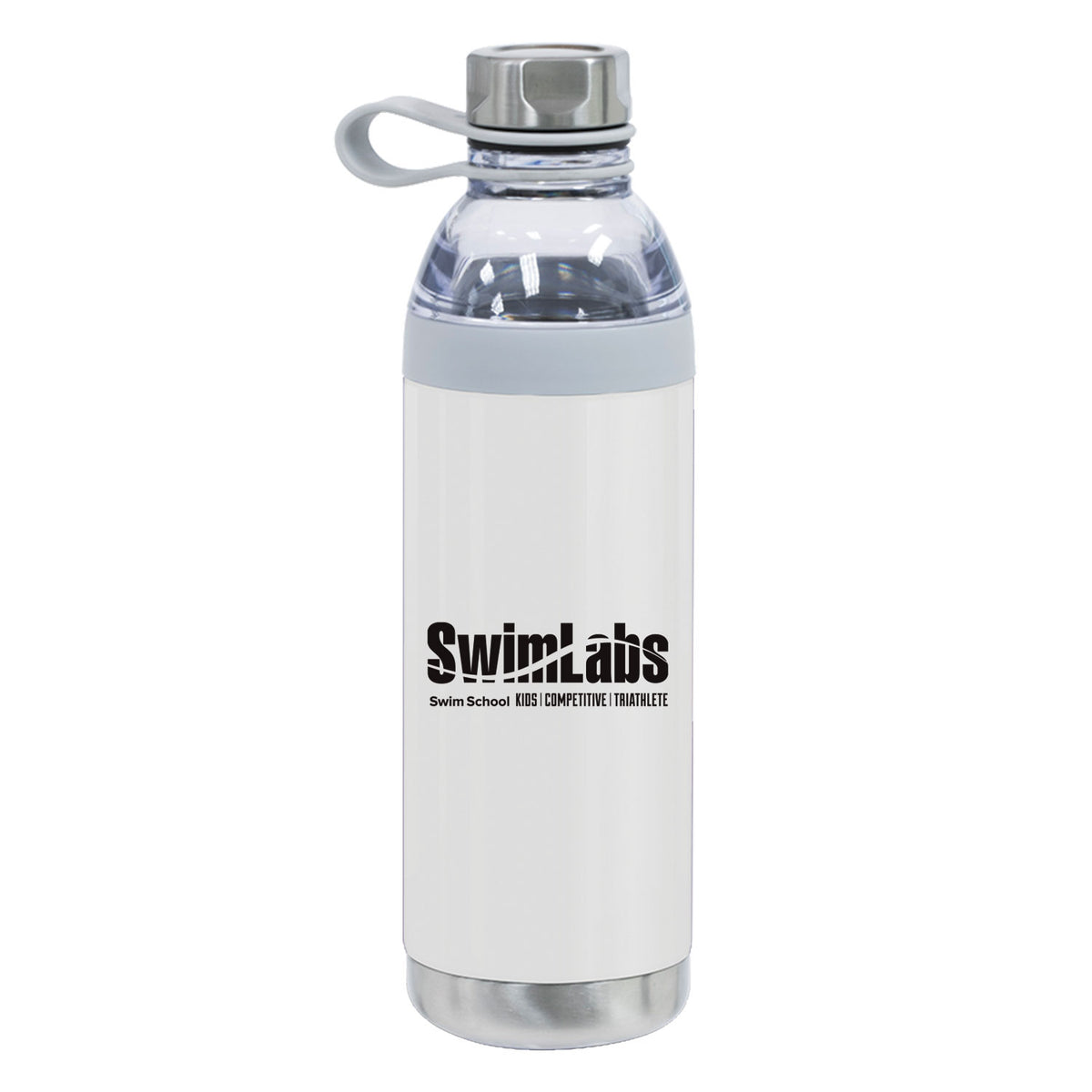 SwimLabs: Dual Opening Stainless Steel Water Bottle