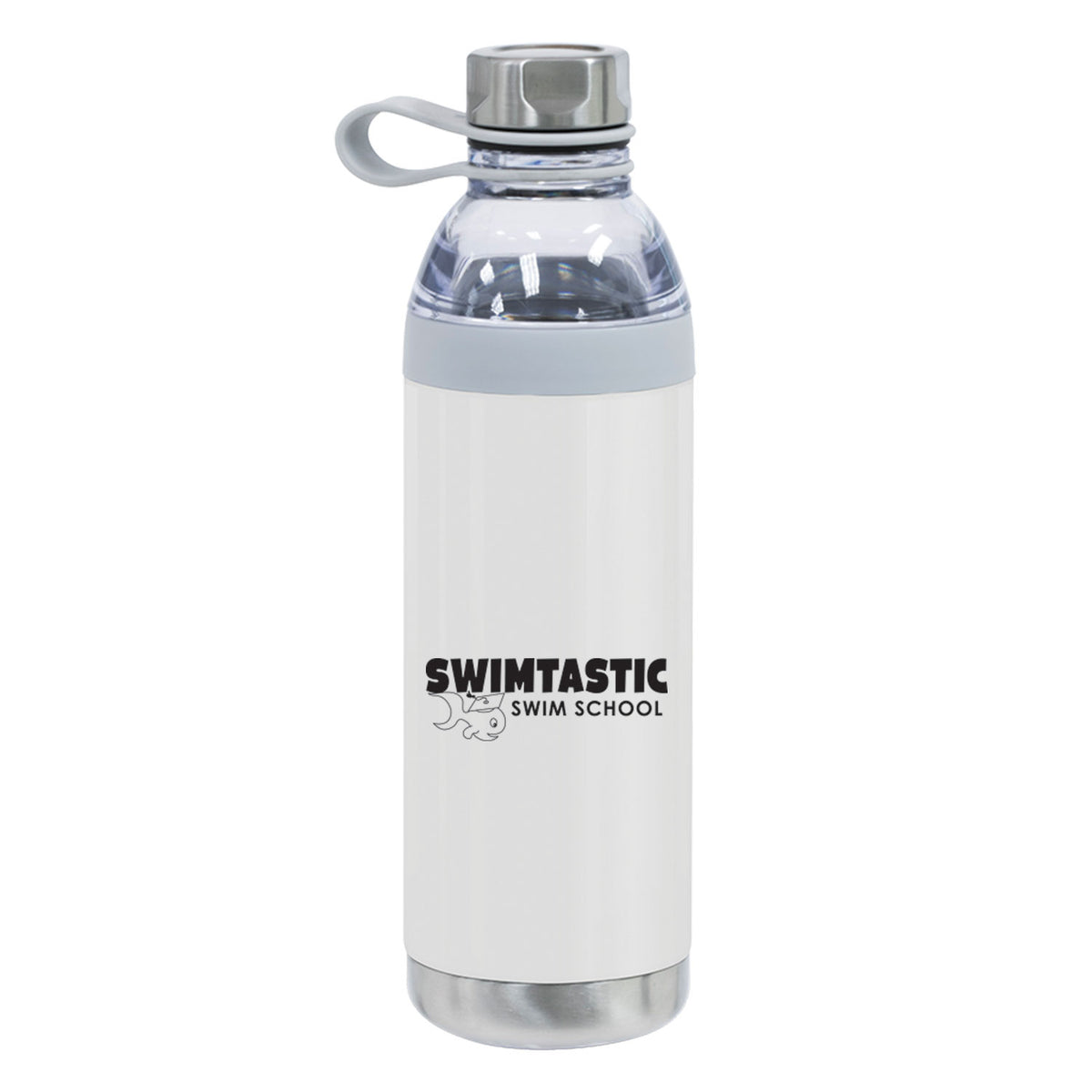 Swimtastic Swim School: Dual Opening Stainless Steel Water Bottle