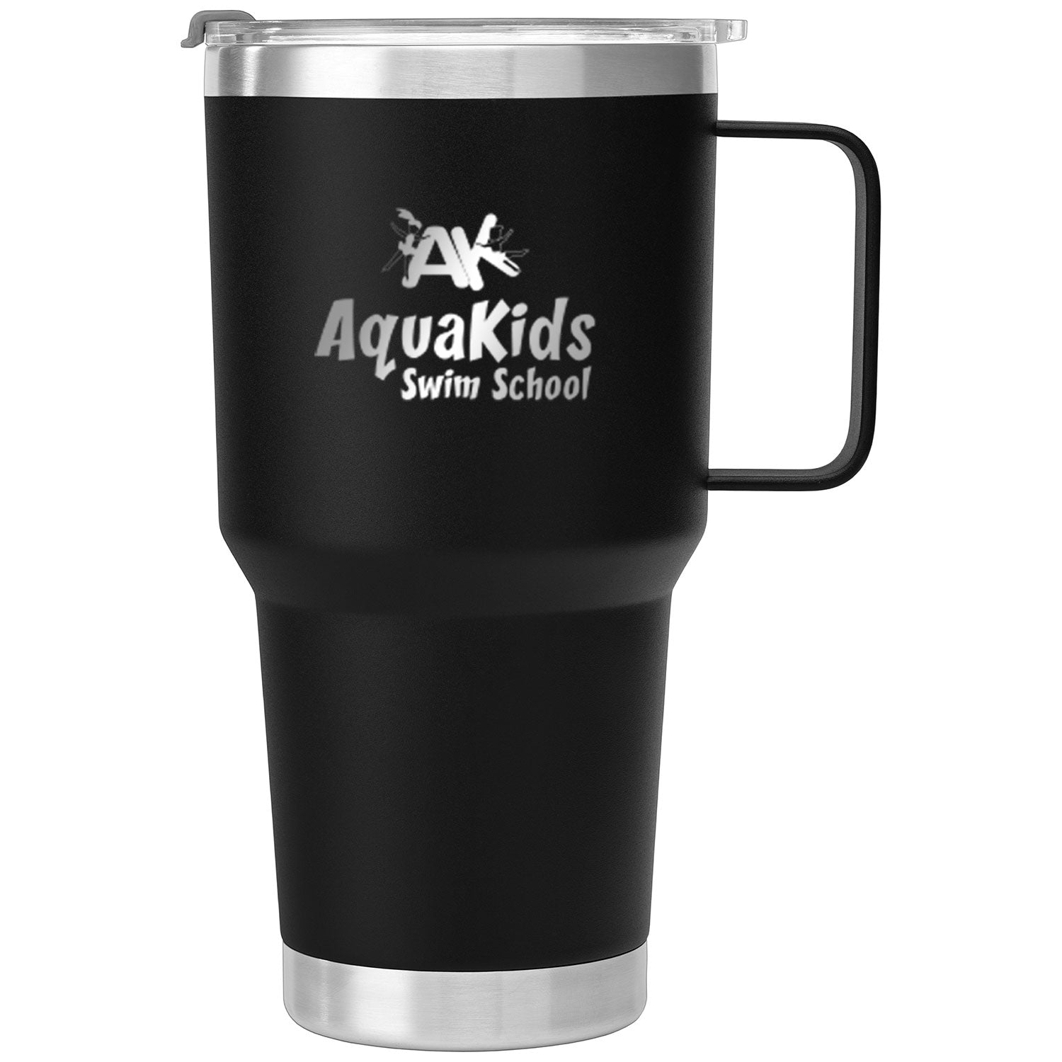 AquaKids Swim School: 30oz Laser Engraved Stainless Steel Tumbler