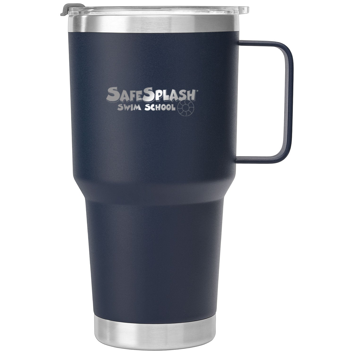 SafeSplash Swim School: 30oz Laser Engraved Stainless Steel Tumbler