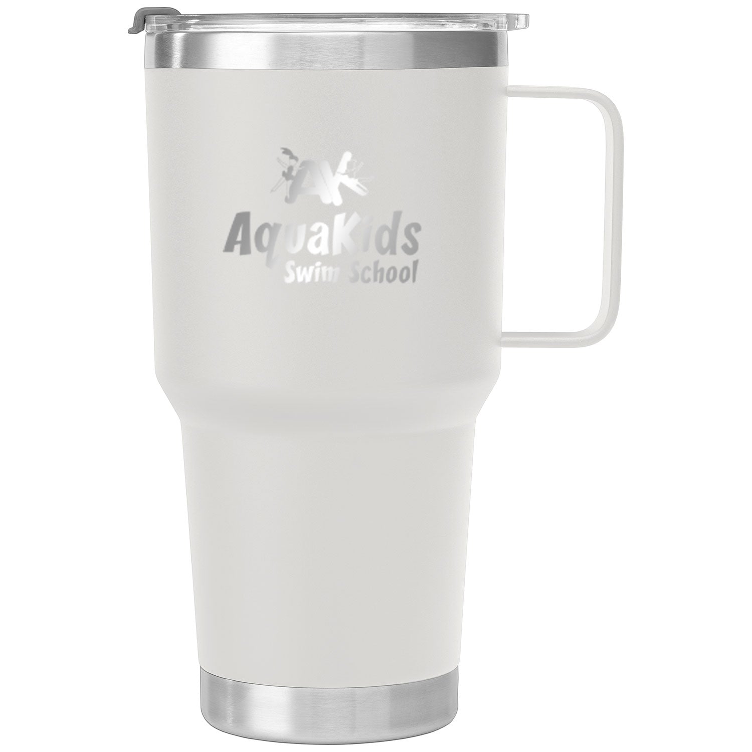 AquaKids Swim School: 30oz Laser Engraved Stainless Steel Tumbler